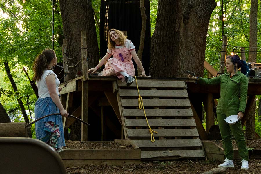 Gallatea cast at the Louisville Nature Center during a production by Three Witches Shakespeare in Louisville Kentucky