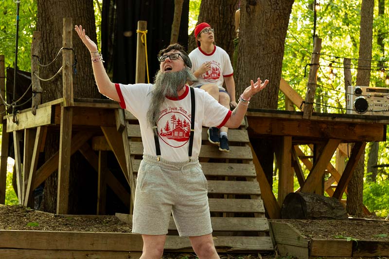 Gallatea cast at the Louisville Nature Center during a production by Three Witches Shakespeare in Louisville Kentucky