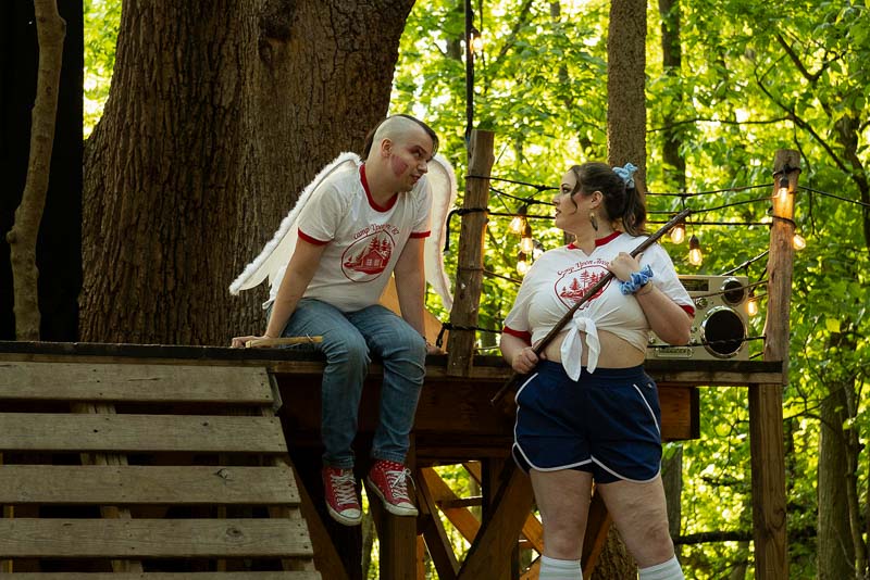 Gallatea cast at the Louisville Nature Center during a production by Three Witches Shakespeare in Louisville Kentucky