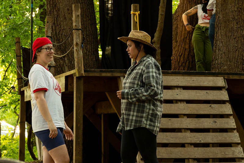 Gallatea cast at the Louisville Nature Center during a production by Three Witches Shakespeare in Louisville Kentucky