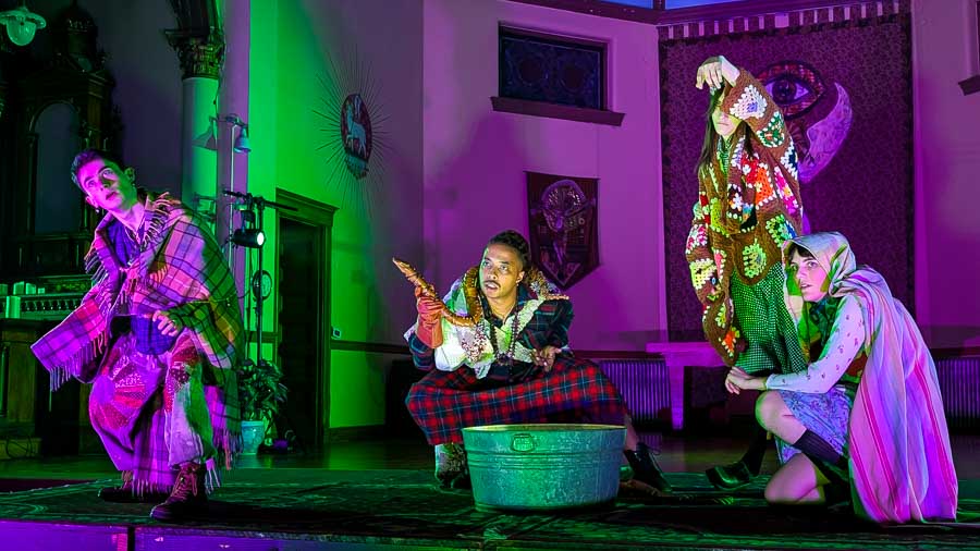 Three Witches in Macbeth by Three Witches Shakespeare in Louisville Kentucky Queer Feminist Theatre Company