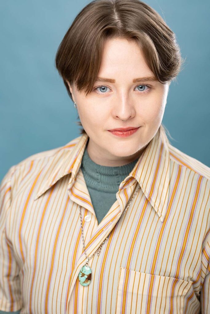 Headshot of Clarity Hagan, founder of Three Witches Shakespeare, in Louisville Kentucky